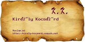 Király Kocsárd névjegykártya